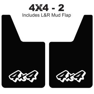 Classic Series Mud Flaps 20" x 12" - 4 X 4 Mud Flaps Logo 1