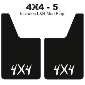 Classic Series Mud Flaps 20" x 12" - 4 X 4 Mud Flaps Logo 4