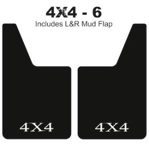 Classic Series Mud Flaps 20" x 12" - 4 X 4 Mud Flaps Logo 5