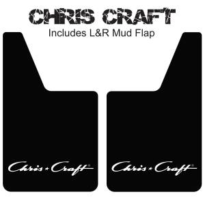 Classic Series Mud Flaps 20" x 12" - Chris Craft Mud Flaps Logo