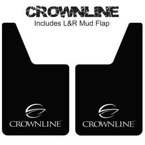 Classic Series Mud Flaps 20" x 12" - Crownline Mud Flaps Logo