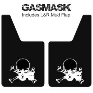 Classic Series Mud Flaps 20" x 12" - Gas Mask Mud Flaps Logo