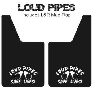 Classic Series Mud Flaps 20" x 12" - Loud Pipes Mud Flaps Logo