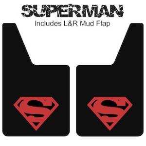 Classic Series Mud Flaps 20" x 12" - Superman Mud Flaps Logo