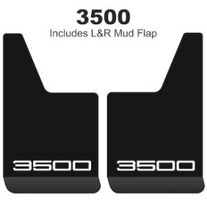 Contour Series Mud Flaps 19" x 12" - 3500 Logo