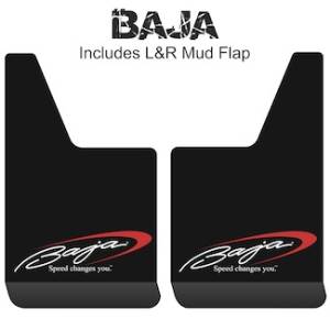 Contour Series Mud Flaps 19" x 12" - Baja Logo