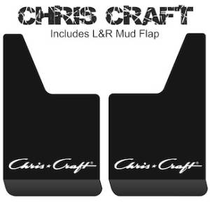 Contour Series Mud Flaps 19" x 12" - Chris Craft Logo