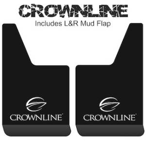 Contour Series Mud Flaps 19" x 12" - Crownline Logo