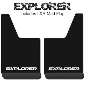 Contour Series Mud Flaps 19" x 12" - Explorer Logo