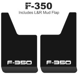 Contour Series Mud Flaps 19" x 12" - F-350 Logo