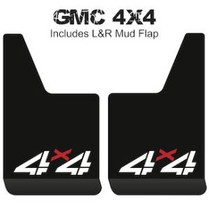 Contour Series Mud Flaps 19" x 12" - GMC 4 X 4 Logo