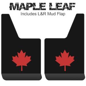 Contour Series Mud Flaps 19" x 12" - Maple Leaf Logo