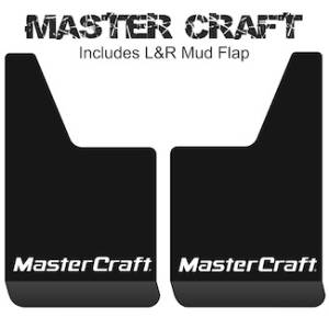 Contour Series Mud Flaps 19" x 12" - Master Craft Logo