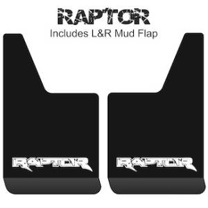 Contour Series Mud Flaps 19" x 12" - Raptor Logo