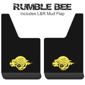 Contour Series Mud Flaps 19" x 12" - Rumble Bee Logo