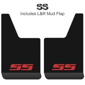 Contour Series Mud Flaps 19" x 12" - SS Logo