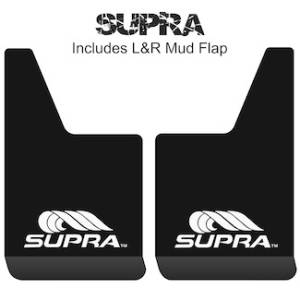 Contour Series Mud Flaps 19" x 12" - Supra Logo