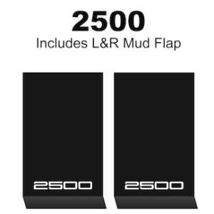HD Contour Series Mud Flaps 22" x 13" - 2500 Logo