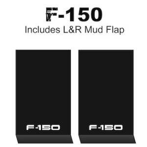 HD Contour Series Mud Flaps 22" x 13" - F-150 Logo