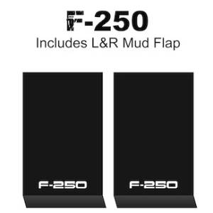 HD Contour Series Mud Flaps 22" x 13" - F-250 Logo