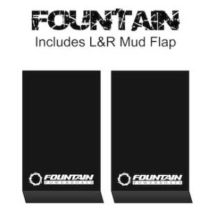 HD Contour Series Mud Flaps 22" x 13" - Fountain Logo