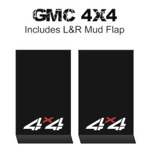 HD Contour Series Mud Flaps 22" x 13" - GMC 4 X 4 Logo
