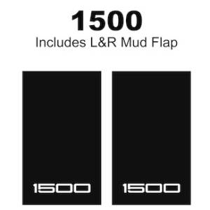 Heavy Duty Series Mud Flaps 22" x 13" - 1500 Logo