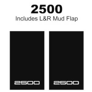 Heavy Duty Series Mud Flaps 22" x 13" - 2500 Logo