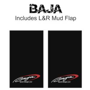 Heavy Duty Series Mud Flaps 22" x 13" - Baja Logo