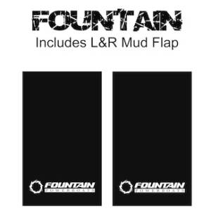Heavy Duty Series Mud Flaps 22" x 13" - Fountain Logo