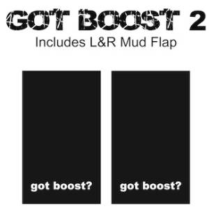 Heavy Duty Series Mud Flaps 22" x 13" - Got Boost 2 Logo