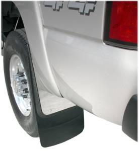 Contoured Stainless Steel Mud Flaps - Chevy and GMC Trucks