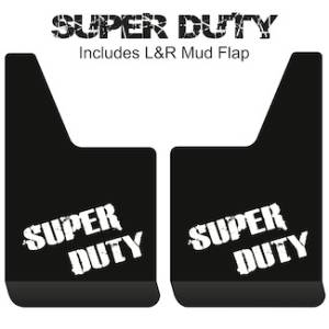 Proven Design - Contour Series Mud Flaps 19" x 12" - Super Duty Logo