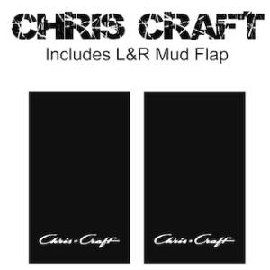 Proven Design - Heavy Duty Series Mud Flaps 22" x 13" - Chris Craft Logo