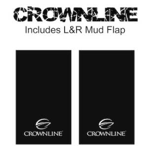 Proven Design - Heavy Duty Series Mud Flaps 22" x 13" - Crownline Logo