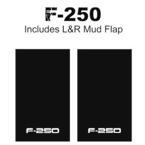 Proven Design - Heavy Duty Series Mud Flaps 22" x 13" - F-250 Logo