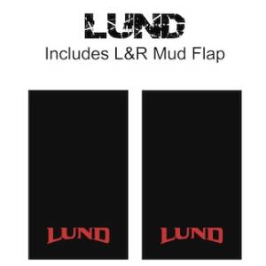 Proven Design - Heavy Duty Series Mud Flaps 22" x 13" - LUND Logo