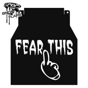 Snow Flaps - Arctic Cat F-Series 2010+ - "Fear This" Logo