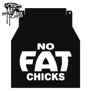 Snow Flaps - Arctic Cat F-Series 2010+ - "No Fat Chicks" Logo