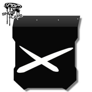 Snow Flaps - Polaris Pro RMK/Assault 2011+ - "Extreme" Logo