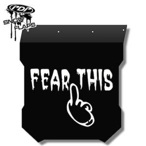 Snow Flaps - Polaris Pro RMK/Assault 2011+ - "Fear This" Logo