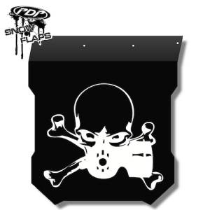 Snow Flaps - Polaris Pro RMK/Assault 2011+ - "Gasmask" Logo