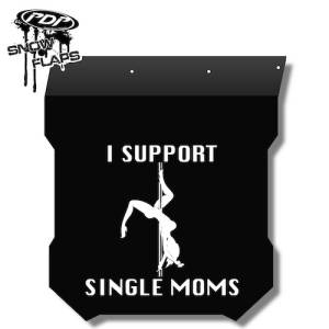 Snow Flaps - Polaris Pro RMK/Assault 2011+ - "Stripper" Logo