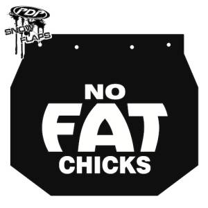 Snow Flaps - Ski Doo XP 2008+ - "No Fat Chicks" Logo