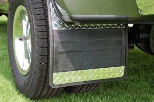 Ford Trucks - Owens Dually Mud Flaps - Mud Flaps with Diamond Plate