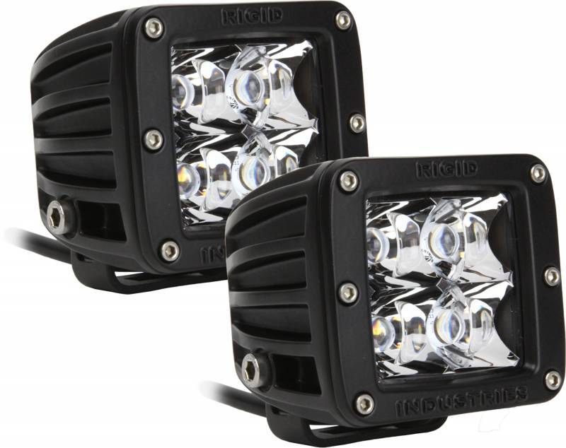 Rigid Industries 20222 Dually Series Set of 2 Amber LED Spot Lights 10 deg