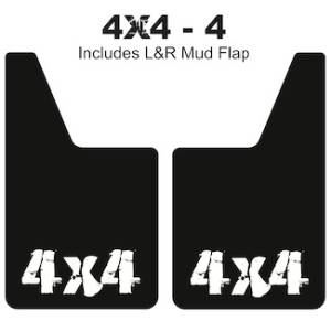 Classic Series Mud Flaps 20" x 12" - 4 X 4 Mud Flaps Logo 3
