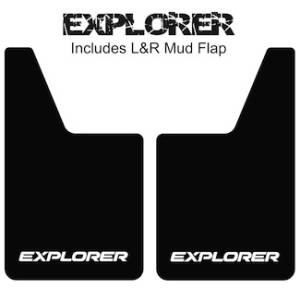 Classic Series Mud Flaps 20" x 12" - Explorer Mud Flaps Logo