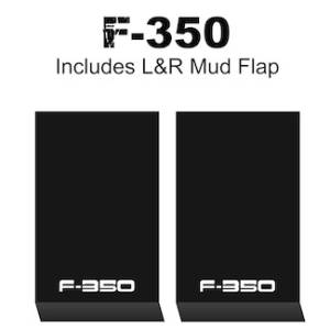 HD Contour Series Mud Flaps 22" x 13" - F-350 Logo