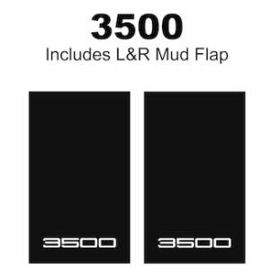 Heavy Duty Series Mud Flaps 22" x 13" - 3500 Logo
